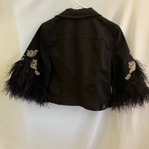 Women’s Kobi Halperin jackets w/ostrich feathers - Picture 2 of 16